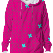 PinkRedBlueCrosses (PRBC) hoodie.